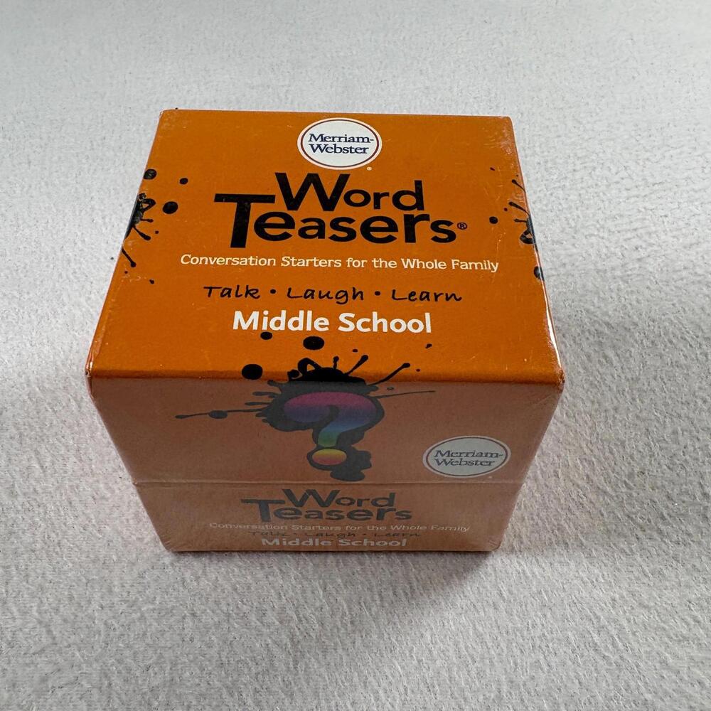 Merriam-Webster Word Teasers Middle School Card Game Vocabulary Learning Ages 12